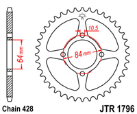 JT JTR1796.49 ZĘBATKA TYŁ-71721
