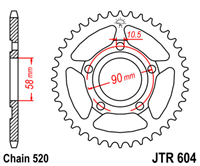 JT JTR604.35 ZĘBATKA TYŁ-71473