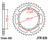 JT JTR839.53 ZĘBATKA TYŁ
