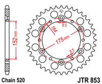 JT JTR853.40 ZĘBATKA TYŁ-71334