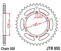 JT JTR855.45 ZĘBATKA TYŁ-71318