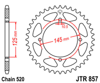 JT JTR857.40 ZĘBATKA TYŁ-71310
