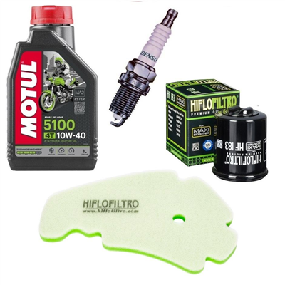 PIAGGIO X9 125 EVOLUTION 03-04 olej+filtry+świeca-69089