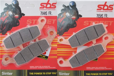 SBS 704HS + 705HS  KLOCKI HAMULCOWE (zamiennik EBC FA231 + FA229)-72029