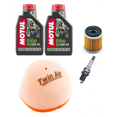 YAMAHA YZ-F YZ 250 F 03-08 olej+filtry+świeca-72050