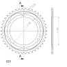 SUPERSPROX RFE-1307:40-BLK ZĘBATKA TYŁ JTR1317.40-85312