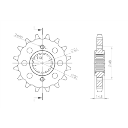 HONDA VFR 800 F INTERCEPTOR 02-13 zestaw napęd-owy-70442
