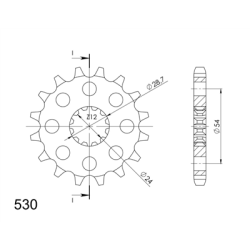 KAWASAKI ZZ-R 1100 98-99 zestaw napęd-owy SPX-70474