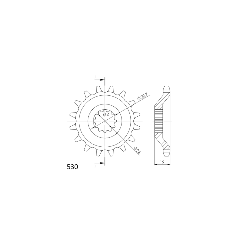 KAWASAKI ZX-10 1000 TOMCAT 88-90 zestaw napęd-owy-70495