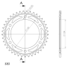 HONDA CBR 1000 RR FIREBLADE 08-16 zestaw napęd-owy-85912