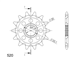 GAS-GAS EC 250 300 F 4T 12 zestaw napęd-owy SPX-75773