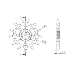 HONDA CRF 250 R 11-16 zestaw napęd-owy SUPERSPROX-75565