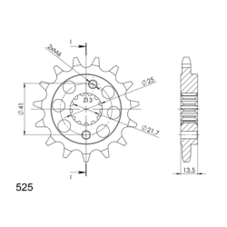 HONDA XL 650 V TRANSALP 01-07 zestaw napęd-owy SPX-75415