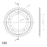 HONDA CB 1100 13-14 zestaw napęd-owy SUPERSPROX-86628