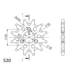 KAWASAKI KX 125 99 zestaw napęd-owy SUPERSPROX-75343