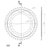 BETA-MOTOR JONATHAN 350 03-10 zestaw napęd-owy SPX-86754