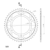 APRILIA MOTO 6.5 95-99 zestaw napęd-owy SUPERSPROX-86819