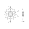 KTM SMC 625 660 05-06 SM690 08-09 zestaw napęd-owy-74629