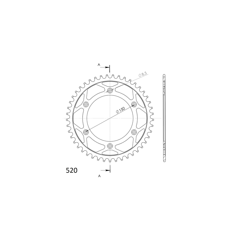 KTM ENDURO 690 08-10 R 08-18 zestaw napęd-owy SPX-86973