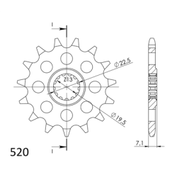 SUZUKI GZ250 MARAUDER 99-00 04-10 zestaw napęd-owy-74213