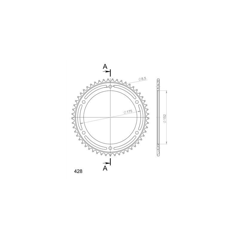 YAMAHA TDR 125 89-92 zestaw napęd-owy SUPERSPROX-87106