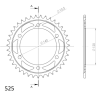 KAWASAKI ZR-7 99-04 ZR-7S 01-04 zestaw napęd-owy-87366