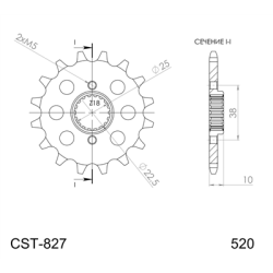 HUSQVARNA 449 551 TE 11-12 zestaw napęd-owy SPX-72398