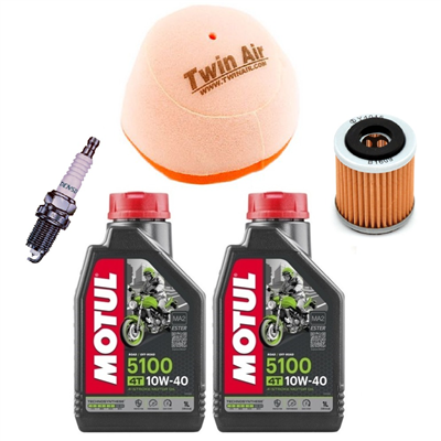 YAMAHA YZ400 F 98- YZ 426 F 00- olej+filtry+świeca-92045