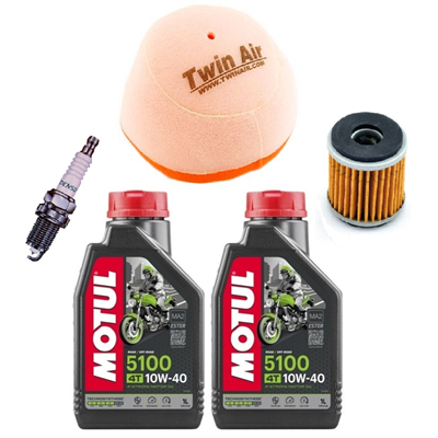 YAMAHA YZ 250 F 09- YZ 450 F 09 olej+filtry+świeca-92046