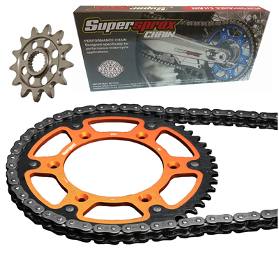 KTM DUKE 390 21- zestaw napęd-owy SUPERSPROX ORG-87854