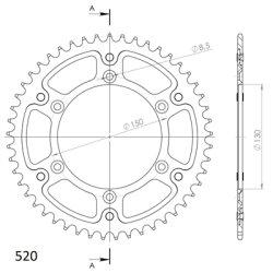 YAMAHA YZF YZ 450 F 07-14 zestaw napęd-owy RK SPX-75854