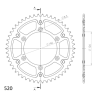 SUZUKI RM 125 92-96, 00-05 zestaw napęd-owy RK SPX-75902