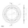 YAMAHA TDM 900 02-13 zestaw napęd-owy SUPERSPROX-75992