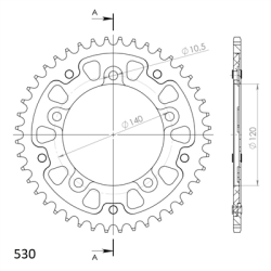 SUZUKI GSX-R 1000 07-08 zestaw napęd-owy VX SPX-76454