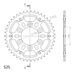 KAWASAKI ZX-7R NINJA 96-03 zestaw napęd-owy SPX-77399