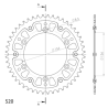 HUSQVARNA CR WR 250 350 99-12 zestaw napęd-owy SPX-77423