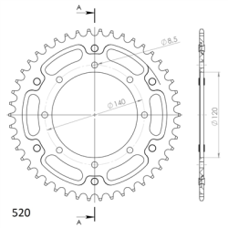 KAWASAKI KLE 500 06-07 zestaw napęd-owy SUPERSPROX-78452