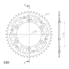 YAMAHA XJ6 DIVERSION F 09-15 zestaw napęd-owy SPX-79057