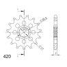APRILIA 50 TUONO 03-05 zestaw napęd-owy SUPERSPROX-95072