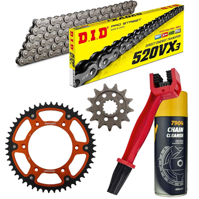 KTM DUKE 390 13- RC 390 zestaw napęd-owy SPX ORG-85251