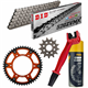 KTM SXF EXC 250 400 450 14/52 zestaw napęd-owy ORG-85500