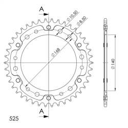 BMW F 800 R 19-20 zestaw napęd-owy SUPERSPROX-86426
