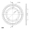 SUPERSPROX RFE-1790:44-BLK ZĘBATKA TYŁ JTR10.44-98468