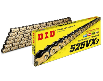 ZŁOTY ŁAŃCUCH NAPĘDOWY DID 525VX3 G&B 106 OGNIW-99382