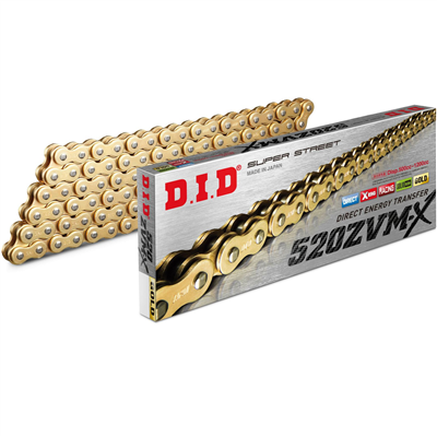 ZŁOTY ŁAŃCUCH NAPĘDOWY DID 520ZVMX G&G 104 OGNIWA-98459