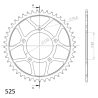 SUZUKI SV 650 A/SA 07-10 zestaw napęd-owy SPX-99534