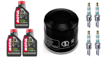 HONDA CBR 600 F4i 01-06 olej+filtr+świece-100587