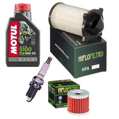 SUZUKI GZ 125 MARAUDER 08-10 olej+filtry+świeca-69076