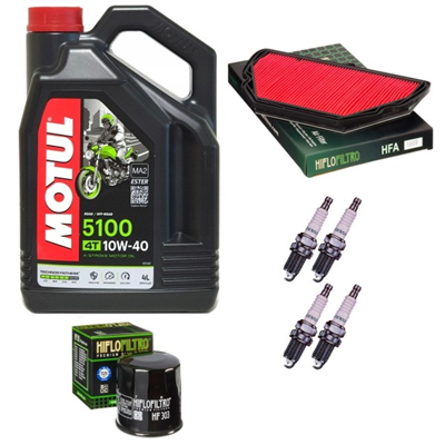 HONDA CBR 600 F / F4 1999-2000 olej+filtry+świece-69140