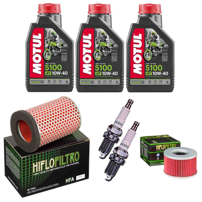 HONDA CX 500 1977-1984 C CUSTOM 82-84 EURO-SPORT 82-86 olej+filtry+świece-69122